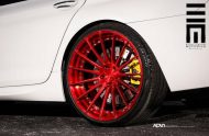 Alpine White BMW M6 Gran Coupe Gets Red Wheels 14 190x124 Candyrote 22 Zoll ADV.1 Wheels am BMW M6 Gran Coupe