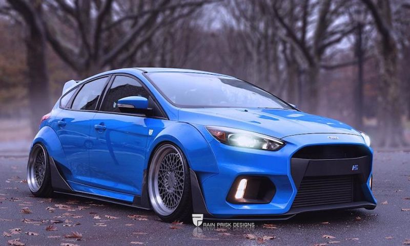 Ford Focus RS Wide Body Rendering 1