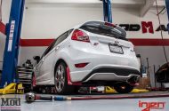 Injen sports exhaust system on the Ford Fiesta ST