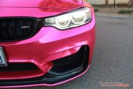 Pink Chrome BMW M4 folierung pink 2 190x127 Pink Bulle   Impressive Wrap foliert den BMW M4 F82