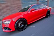 audi rs7 1 tuning s5mr 8 190x127 Roter Audi RS7 auf schwarzen 21 Zoll SM5R Alu’s