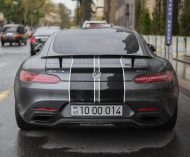 Photo story: Rally stripes on the Mercedes AMG GT Edition 1?