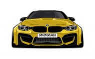 Rendering: Monaco car design BMW M4 F82 Widebody