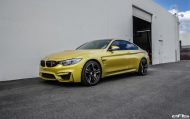 Sehr dezent &#8211; EAS Tuning am Austin Yellow lackierten BMW M4 F82