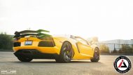 PUR RS05.V2 Wheels am gelben Lamborghini Aventador
