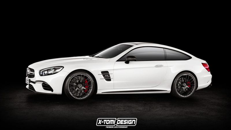Rendering: Mercedes-Benz SL Coupe by X-Tomi Design