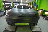 Vollfolierung &#8211; mattschwarzer Mercedes AMG GT by Print Tech