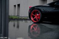 Hammer - black Ferrari 458 on red PUR Wheels alloy wheels