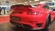 Bonito Porsche 991 Turbo rojo de Moshammer Tuning