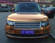 range rover gold folierung 12 2015 1 190x149 Fotostory: Chromgoldene Folierung am Range Rover Sport