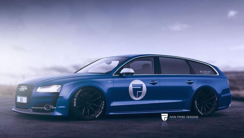 Rendering: Audi S8 Avant by Rain Prisk Designs
