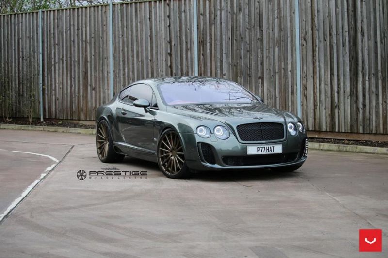Bentley Continental GT with body kit and Vossen VFS2 Alu's