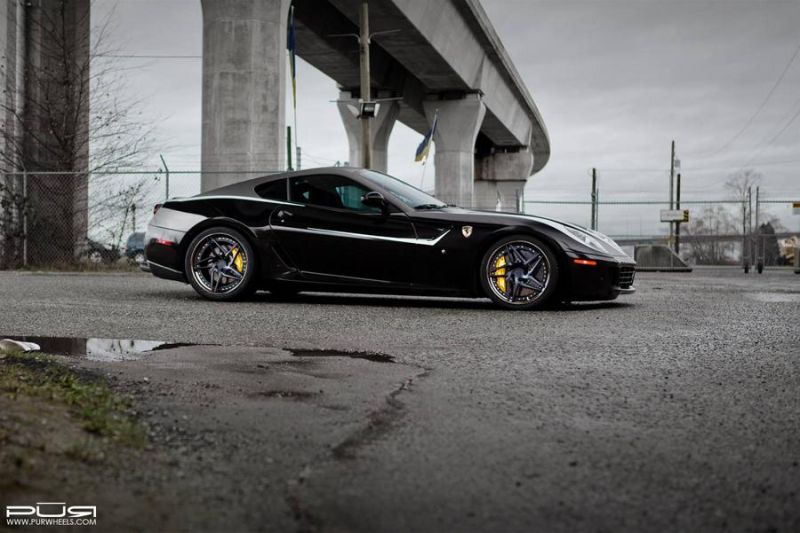 Schicker Ferrari 599 GTB auf PUR Wheels LX22.V3 Alu’s