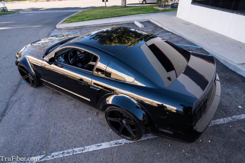 Ford Mustang widebody on mbDesign Alu's by TruFiber