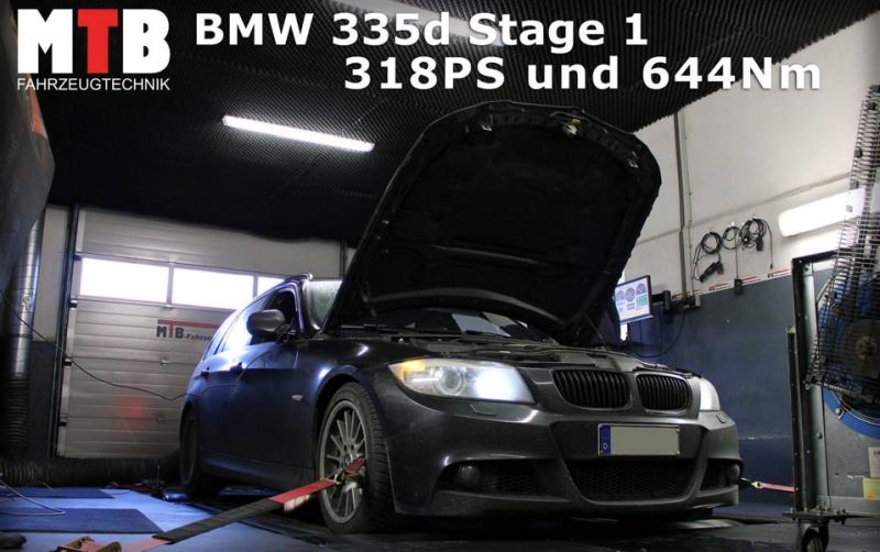 318PS &#038; 644NM im MTB BMW 335d E91 Kombi