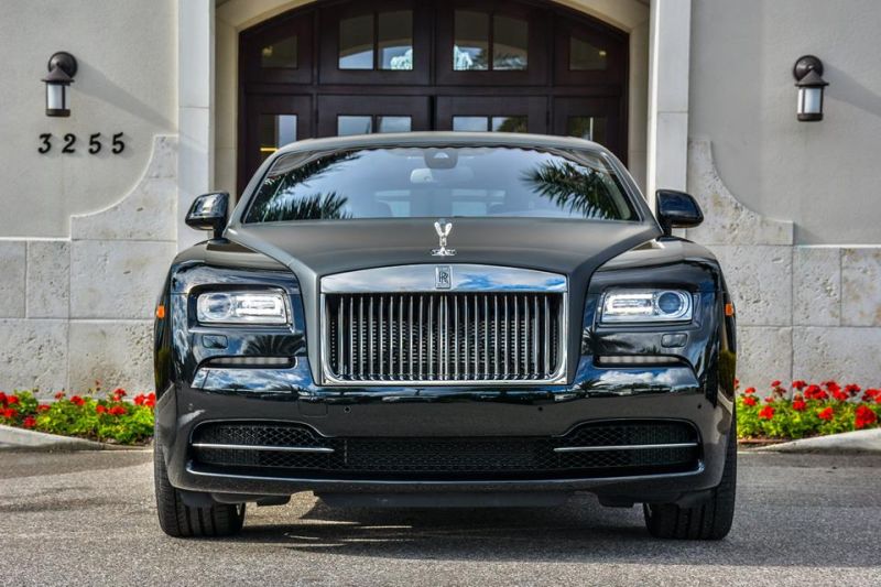 Matte Black Rolls Royce Wraith 1