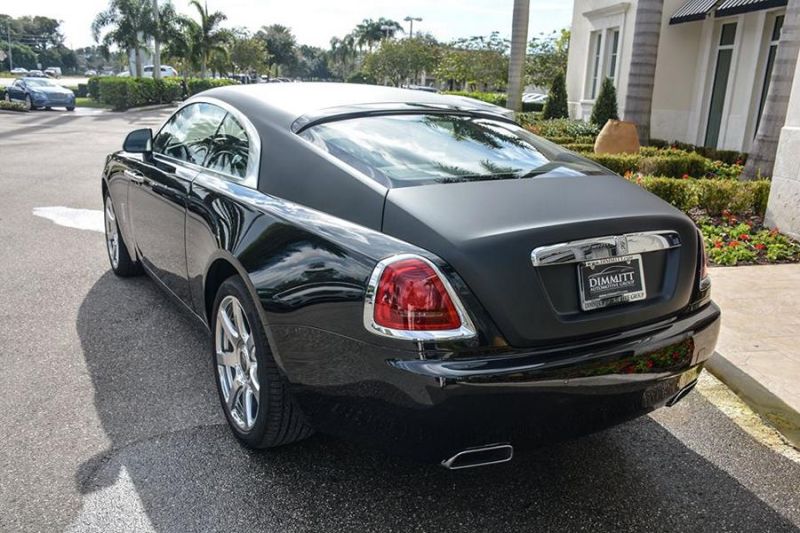 Matte Black Rolls Royce Wraith 5