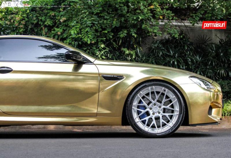 BMW M6 F13 Coupe in matte gold & 21 inches ADV.1 Wheels