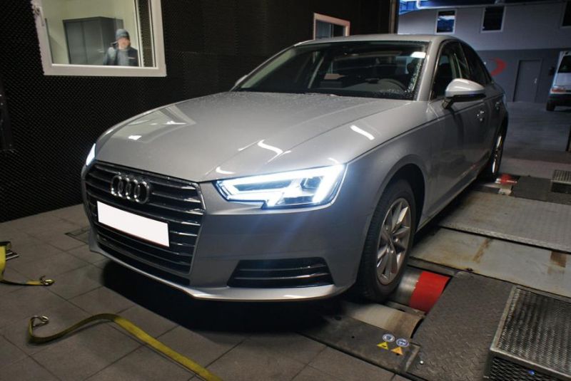 186PS in the new Audi A4 B9 2.0 TDI CR from Shiftech