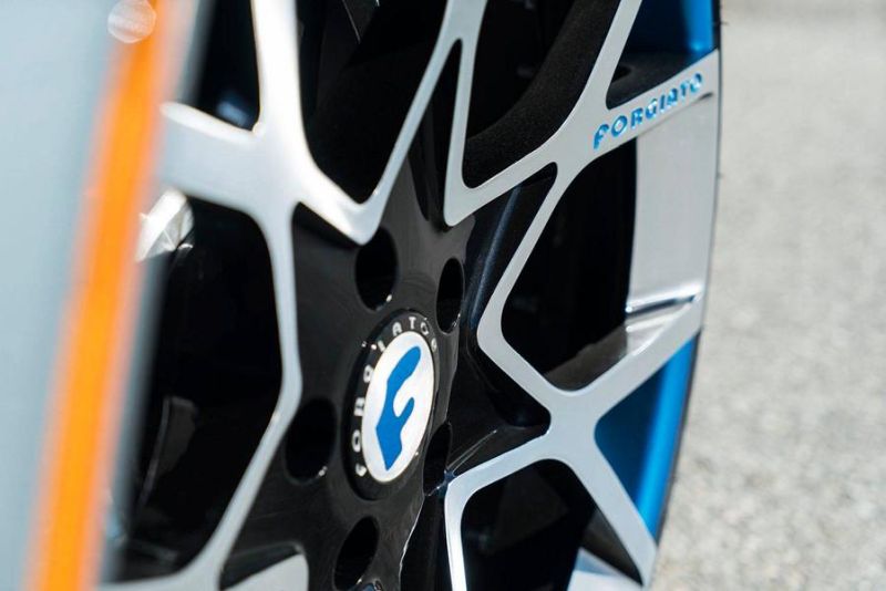22 Zoll Forgiato Wheels BMW i8 blau Tuning 2 Schicke 22 Zoll Forgiato Wheels am BMW i8