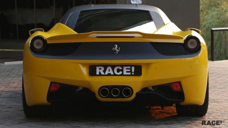 ¡Ferrari 458 Italia amarillo de RACE! SUDÁFRICA