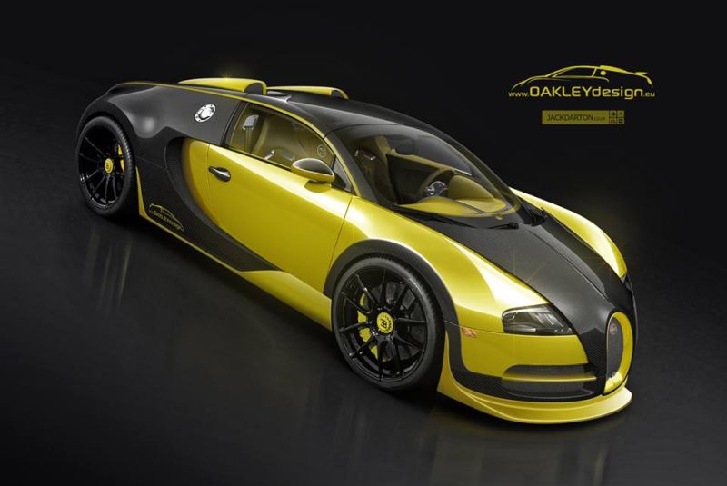 Acabado - Oakley Design Bugatti Veyron en negro / amarillo