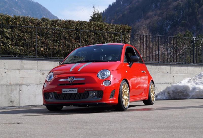 Passt perfekt &#8211; Fiat 500 Abarth Tributo Ferrari auf HRE Wheels
