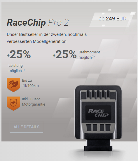 RaceChip &#8211; Chiptuning -> maximal 30% mehr Leistung!
