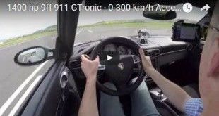 Video: Without words - 9ff Porsche 911 GTronic with 1.400PS from 0-300 km / h
