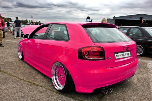 Audi A3 Folierung Wrapping Pink Rosa Tuning 3