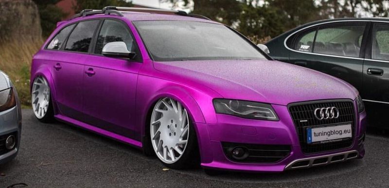 Audi A4 B8 Avant en violet / violet par tuningblog.eu