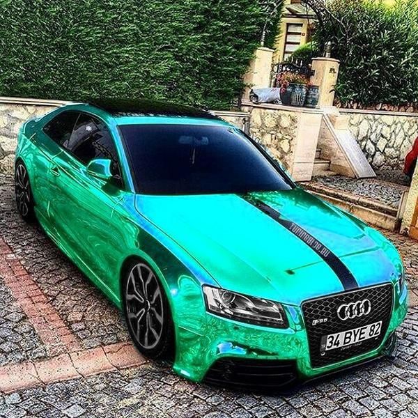 Audi RS5 Coupe with Chrome Blue Foil by tuningblog.eu