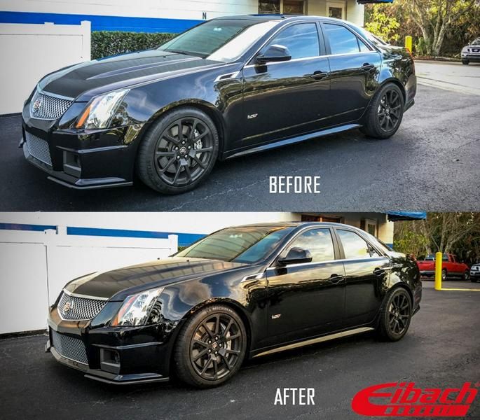 Detail work - Cadillac CTS-V with Eibach springs by ModBargains