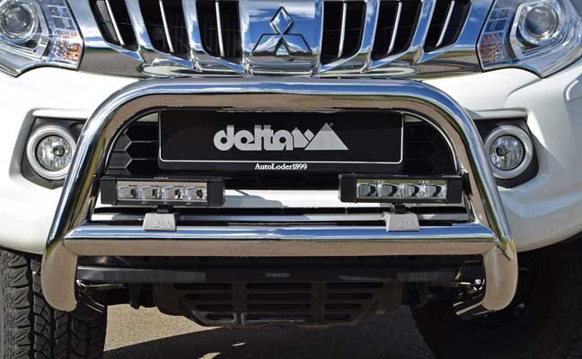 Delta 4x4 Mitsubishi L200 Pickup auf Offroad Reifen 10 Schutz und Schick! Fahrzeugtuning mit Frontbügeln