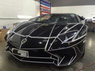 Impresionante envoltura: llamativo Tron Lamborghini Aventador SV