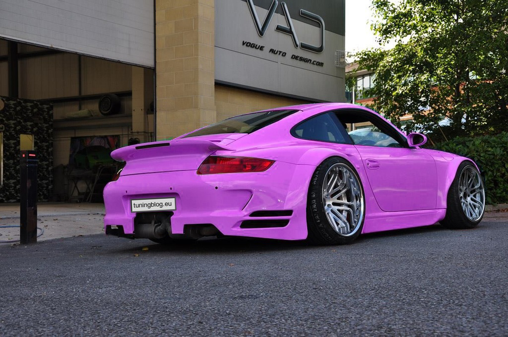 Porsche 911 (997) Pink / Pink foliation di tuningblog.eu