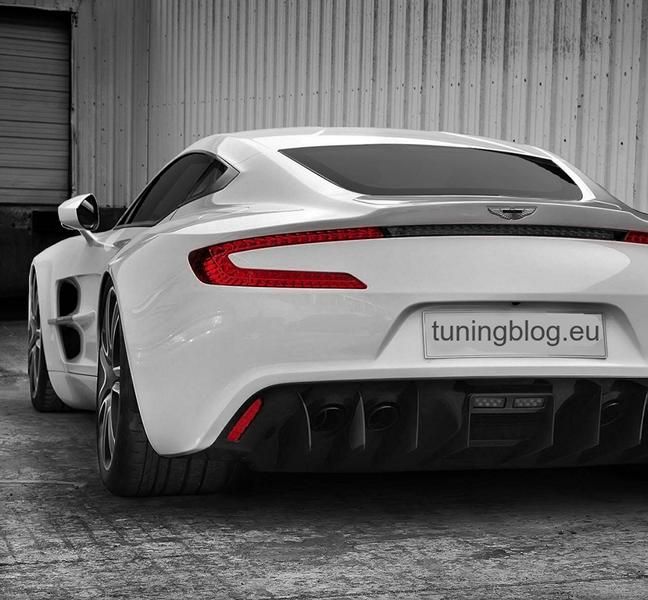 Mega nobile Aston Martin in bianco di tuningblog.eu