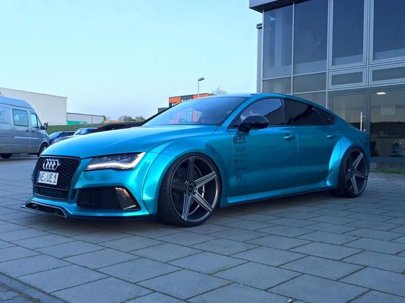 Audi A7 RS7 widebody with lowering by tuningblog.eu