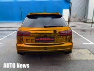 رقائق BB Bele Boštjan – رقائق الكروم الذهبية في سيارة Audi RS6