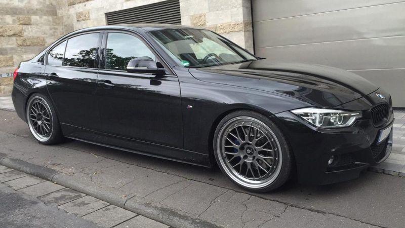 BMW 3er F30 in black on send mbDESIGN LV1 alloy wheels