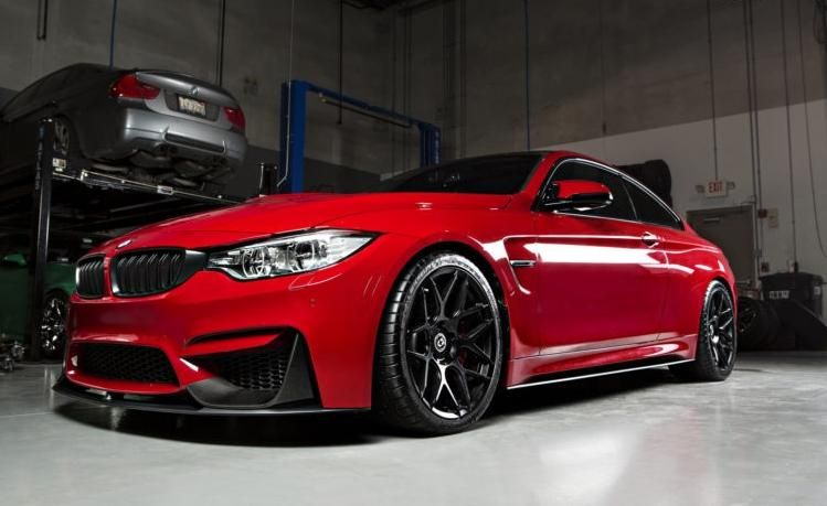 BMW M4 F82 Coupe on white BBS RS by tuningblog.eu