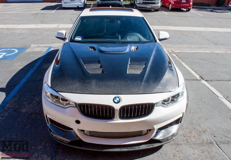 Lots of carbon on the ModBargains BMW F32 428i Coupe in white