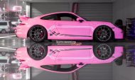 Pink Rosa Folierung Porsche 911 991 GT3 By Impressive Wrap Tuning 4 190x113