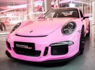 Pink Rosa Folierung Porsche 911 991 GT3 by Impressive Wrap tuning 9 190x141 Pink glänzender Porsche 911 (991) GT3 by Impressive Wrap