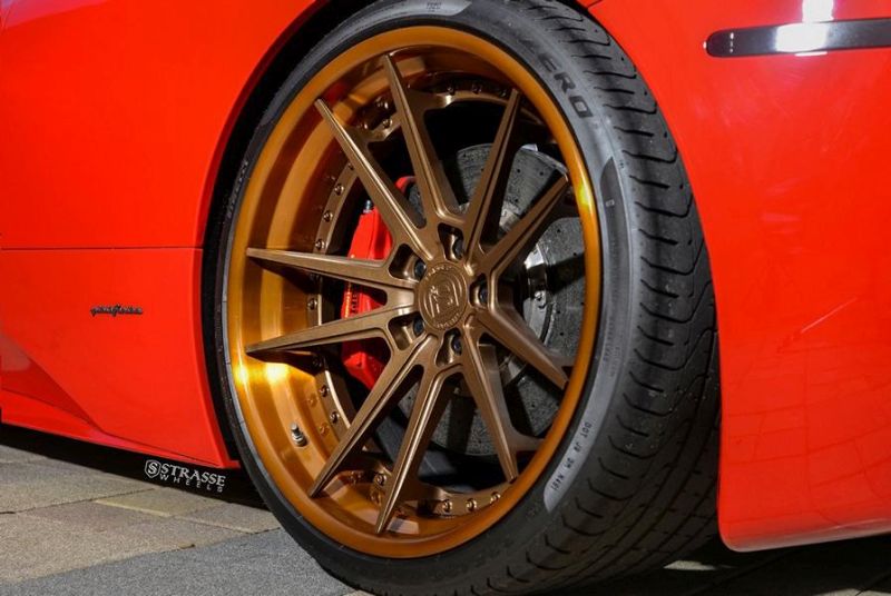 20 inch road Wheels FS SV1 alloy wheels on Ferrari 458 Italia