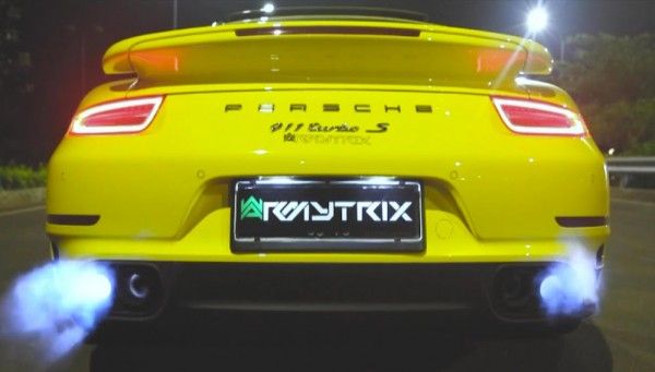 Video: Armytrix sports exhaust on the Porsche 991 (911) Turbo S