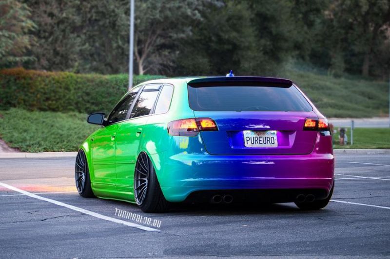 Brightly colored - Audi A3 S3 8P by Red in FlipFlop by tuningblog.eu