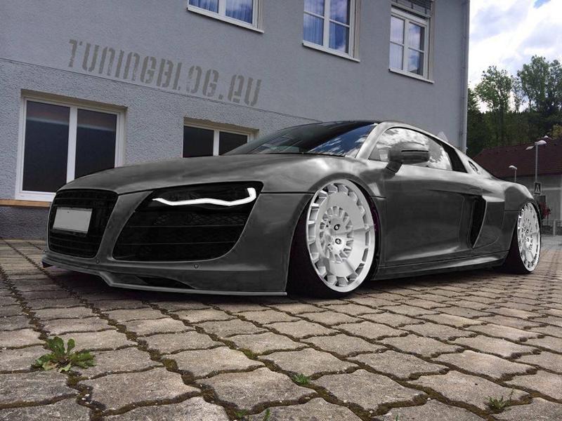 Deep Audi R8 in pink on mbDesign alloy wheels by tuningblog.eu