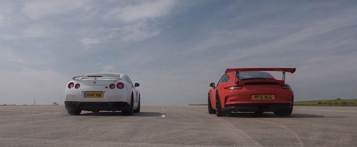 Video: Dragerace - Porsche 911 GT3 RS against Nissan GT-R