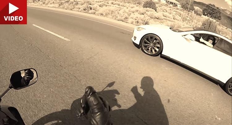 Video: Dragerace &#8211; Tesla Model S gegen Kawasaki Ninja ZX6R